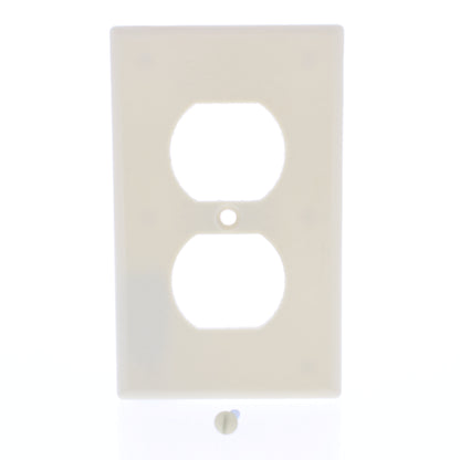 Hubbell WP8I10Z Ivory 1-Gang Duplex Outlet Unbreakable Standard Wallplates 10pcs