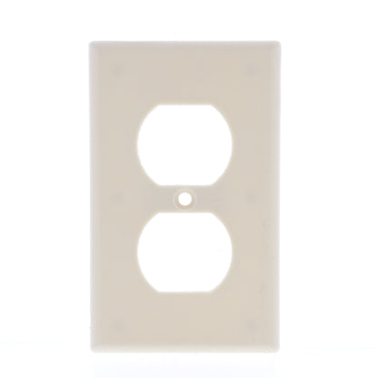 Hubbell WP8I10Z Ivory 1-Gang Duplex Outlet Unbreakable Standard Wallplates 10pcs