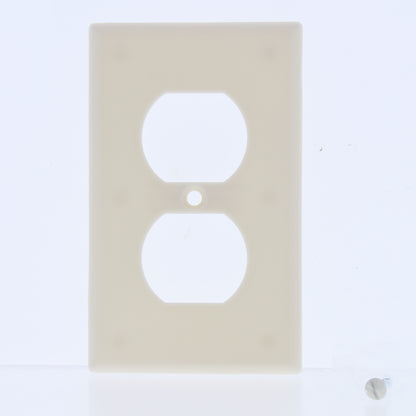 10 Hubbell Light Almond 1-Gang Duplex Receptacle Wallplates Outlet Covers WP8LA