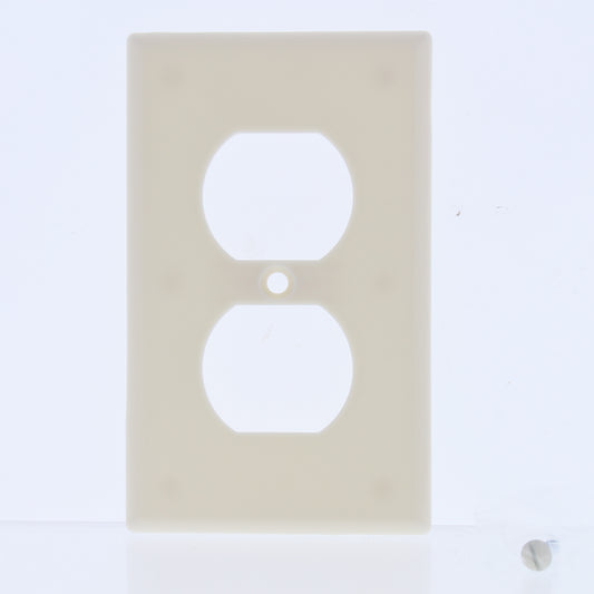10 Hubbell Light Almond 1-Gang Duplex Receptacle Wallplates Outlet Covers WP8LA