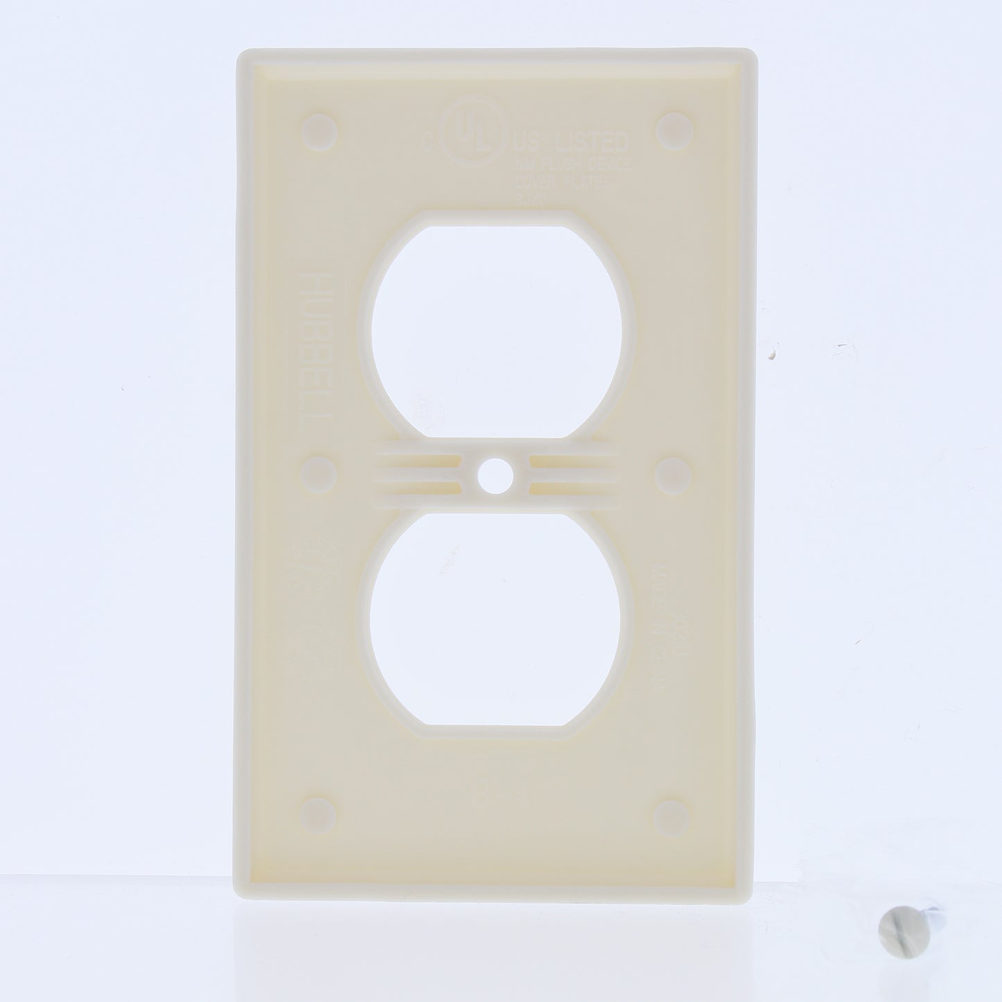 10 Hubbell Light Almond 1-Gang Duplex Receptacle Wallplates Outlet Covers WP8LA
