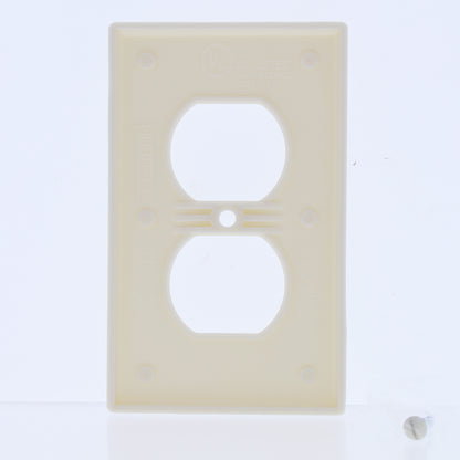 10 Hubbell Light Almond 1-Gang Duplex Receptacle Wallplates Outlet Covers WP8LA