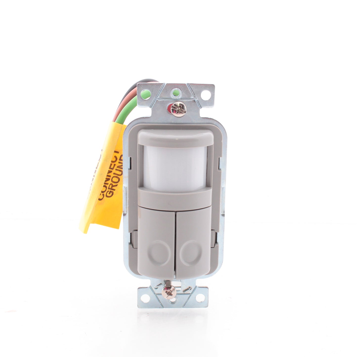 Hubbell WS1021NGY Gray Vacancy Sensor Switch w/Nightlight No Neutral 2-Circuit