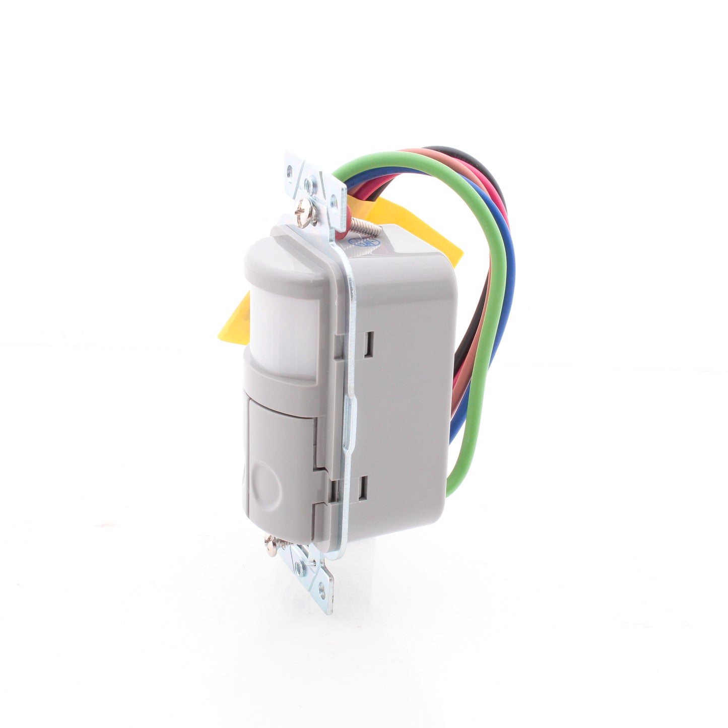 Hubbell WS1021NGY Gray Vacancy Sensor Switch w/Nightlight No Neutral 2-Circuit