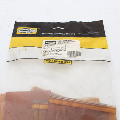 Hubbell Label Holder 10-Pack for Fiber Optic Cable Cabinet 3"x4.38" XPHFO610