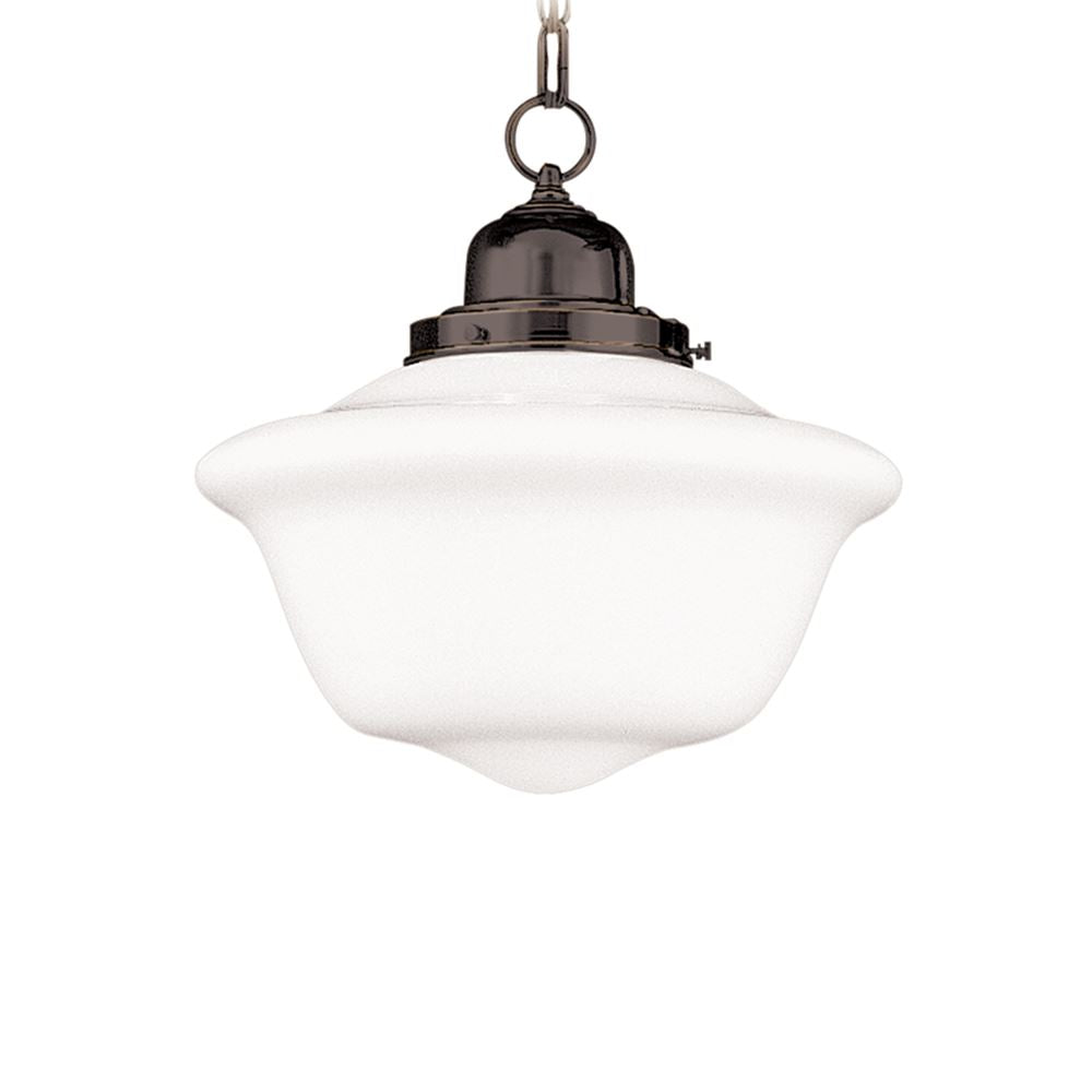 Hudson Valley 1612-OB Old Bronze Edison 1-Light Pendant White Globe