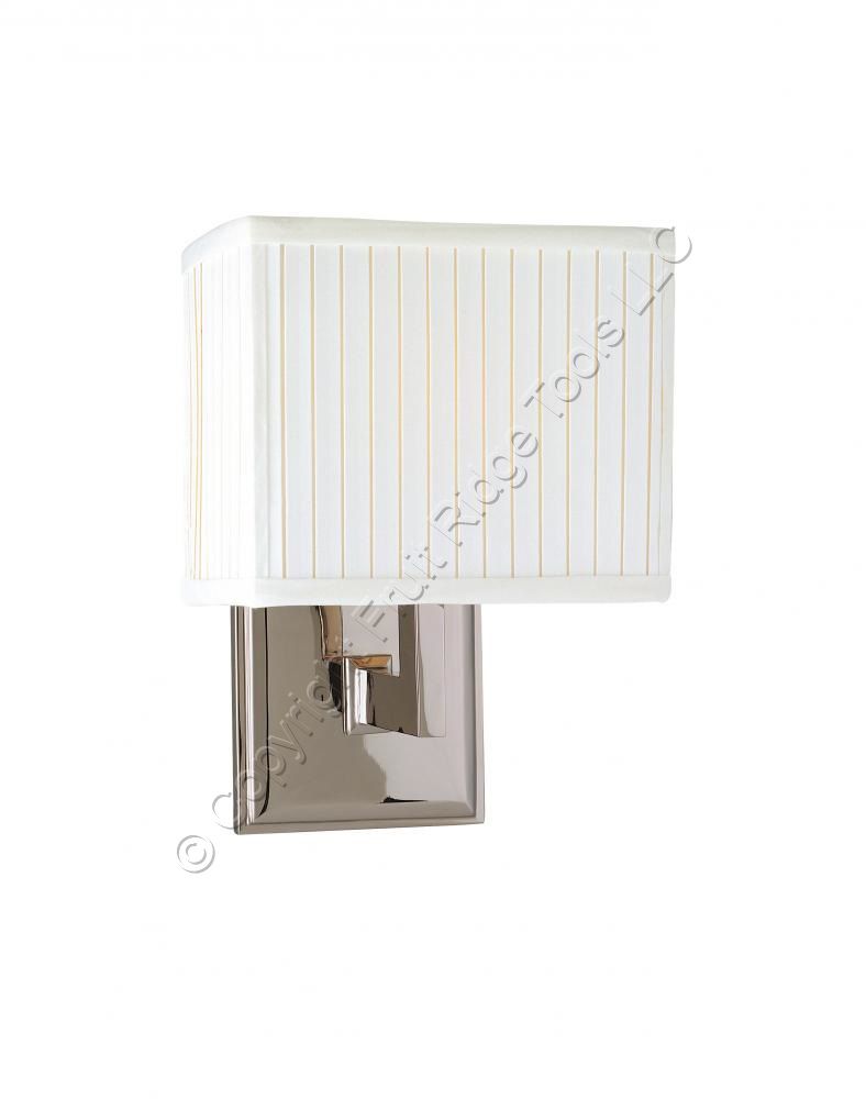 Hudson Valley 351-PN Waverly 1-Light 10" Tall Polished Nickel Wall Sconce