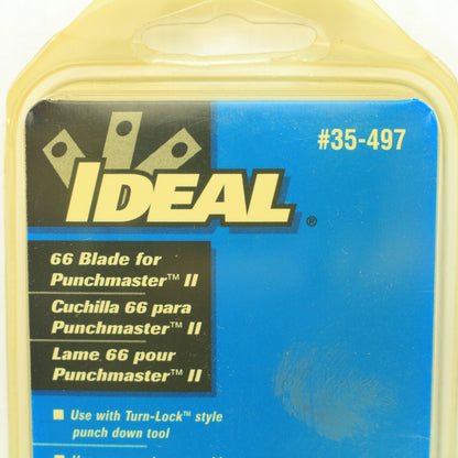 Ideal 35-497 Replacement 66 Turn-Lock Blade for Punchmaster II