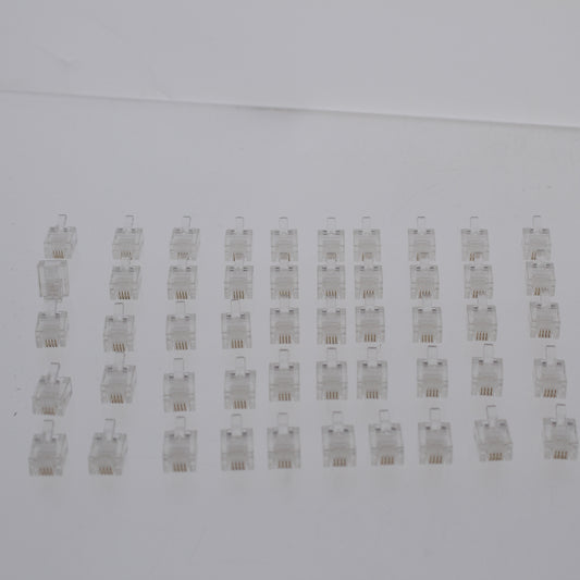 50 Pack Ideal Industries TelCom Modular Plugs 4-Position 86-394