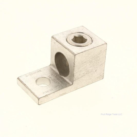 Ilsco TA-350 Mechanical Lug, 1-Hole, Aluminum, (1) 6 AWG - 350 MCM CU/AL, 3/8"