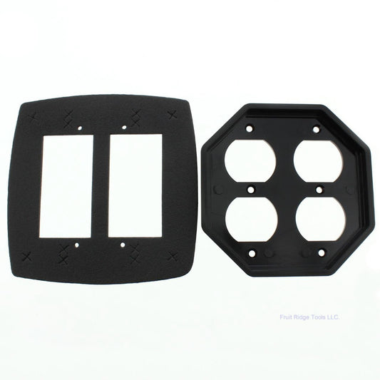 Intermatic Two Gang Waterproof Duplex Receptacle Outlet Insert Plate WP201