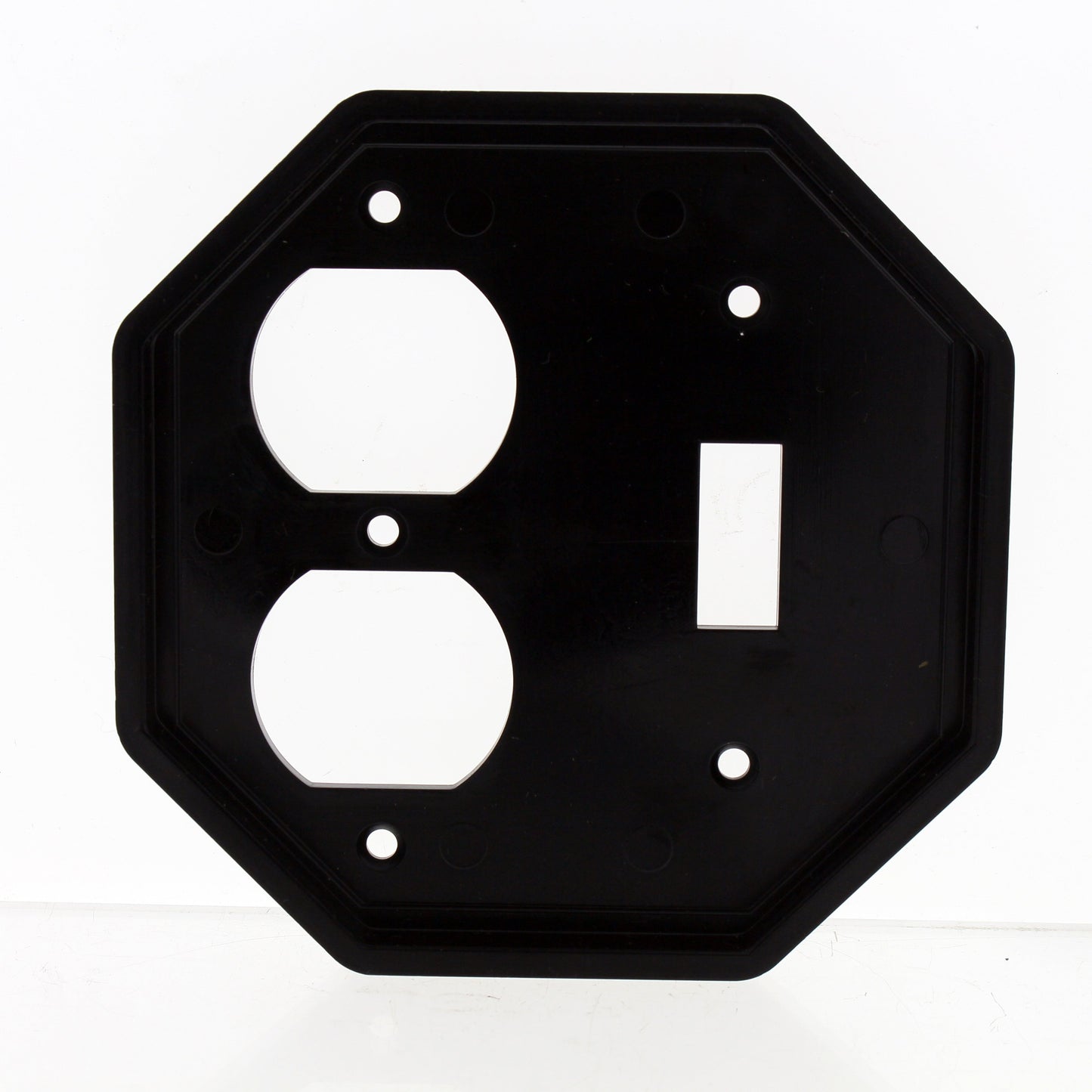 Intermatic WP203 Black 2-Gang Custom Duplex Toggle GFCI Unbreakable Wallplate