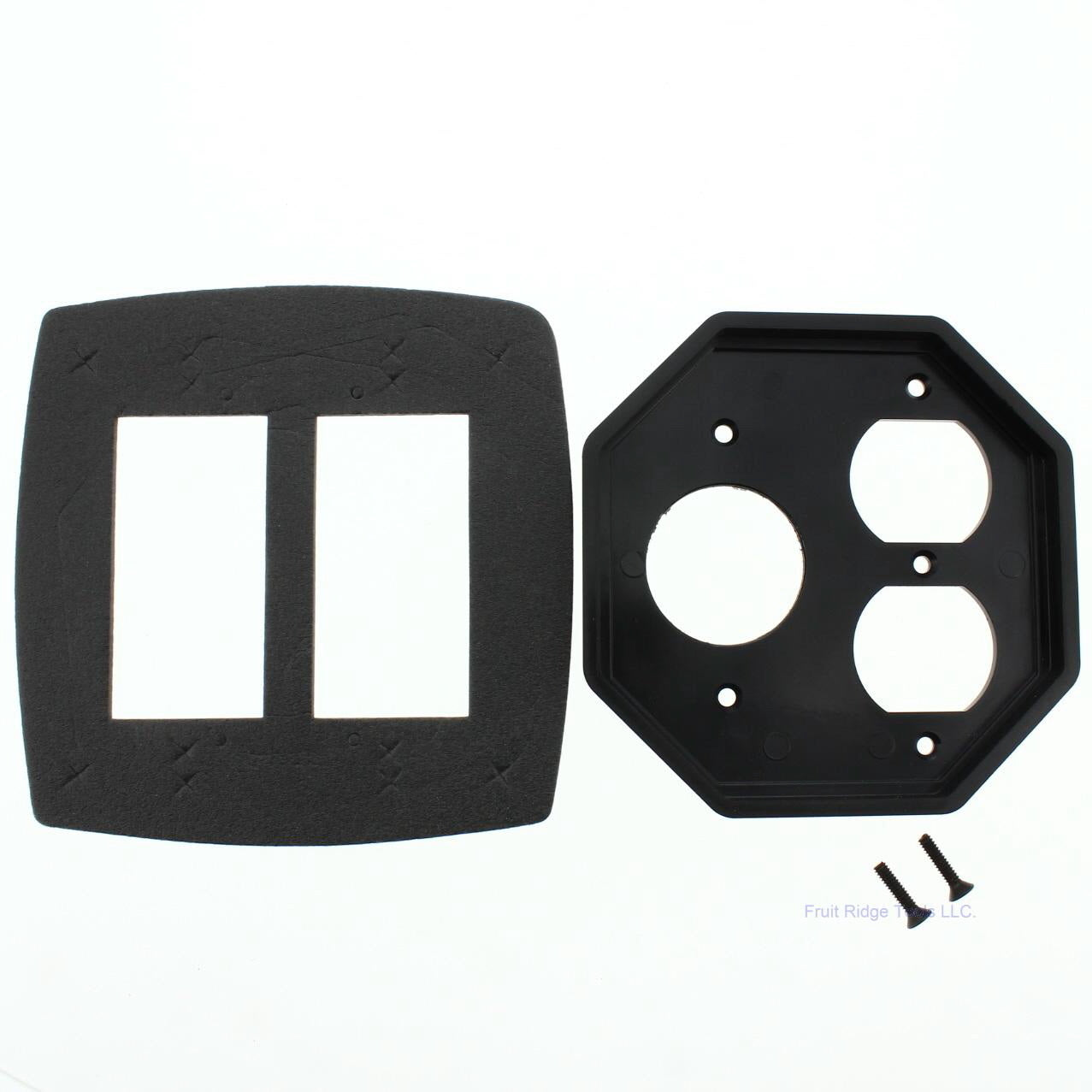 Intermatic 2-Gang Waterproof Duplex Receptacle 1-3/8" Dia Insert Plate WP206