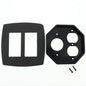 Intermatic 2-Gang Waterproof Duplex Receptacle 1-3/8" Dia Insert Plate WP206