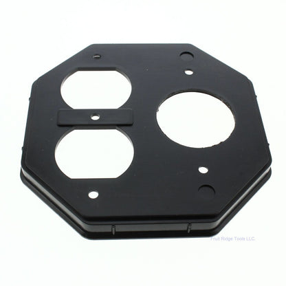 Intermatic 2-Gang Waterproof Duplex Receptacle 1-3/8" Dia Insert Plate WP206