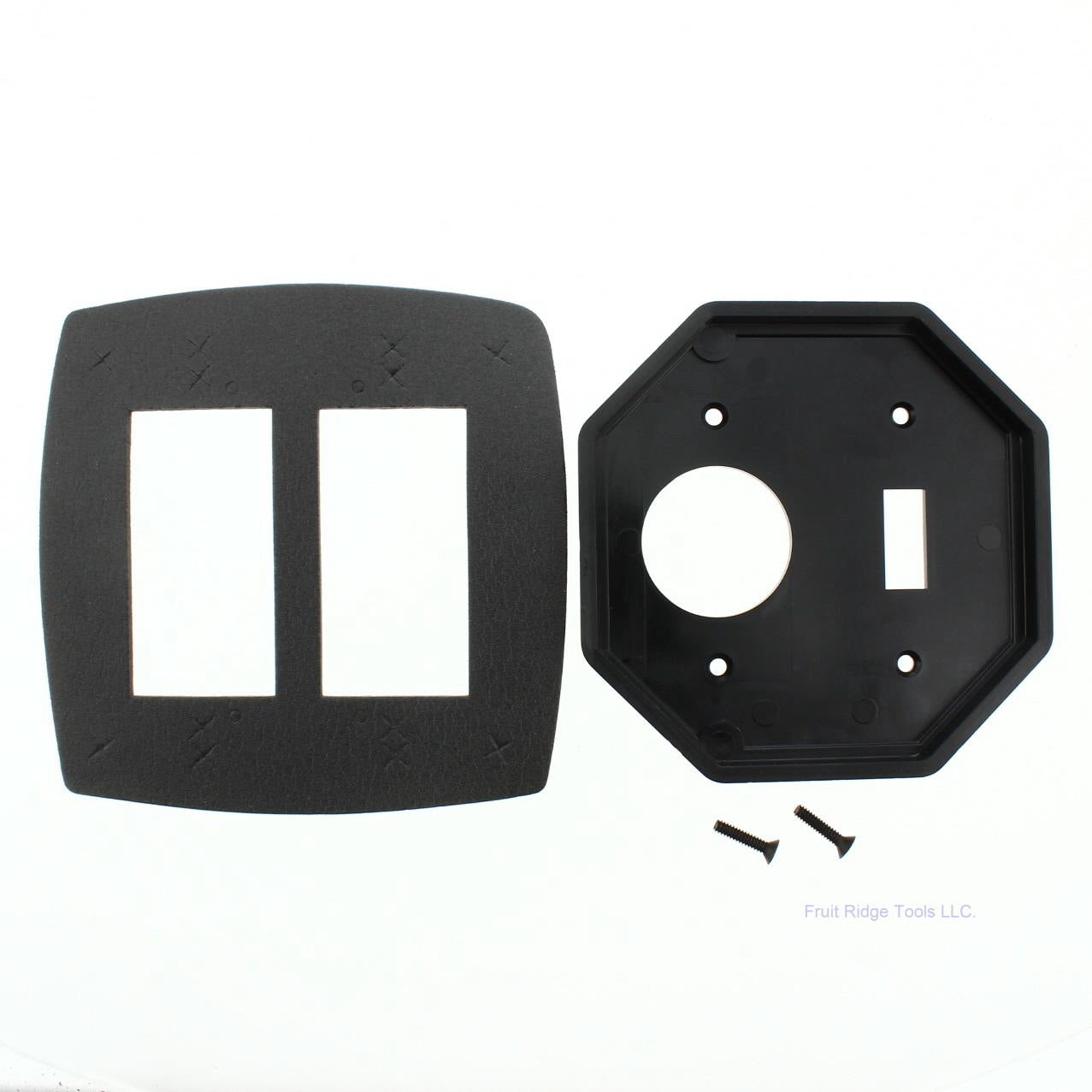 Intermatic 2-Gang Waterproof Single Toggle Switch 1-3/8" Dia Insert Plate WP209