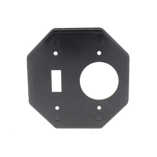 Intermatic 2-Gang Waterproof Single Toggle Switch 1-5/8" Dia Insert Plate WP210