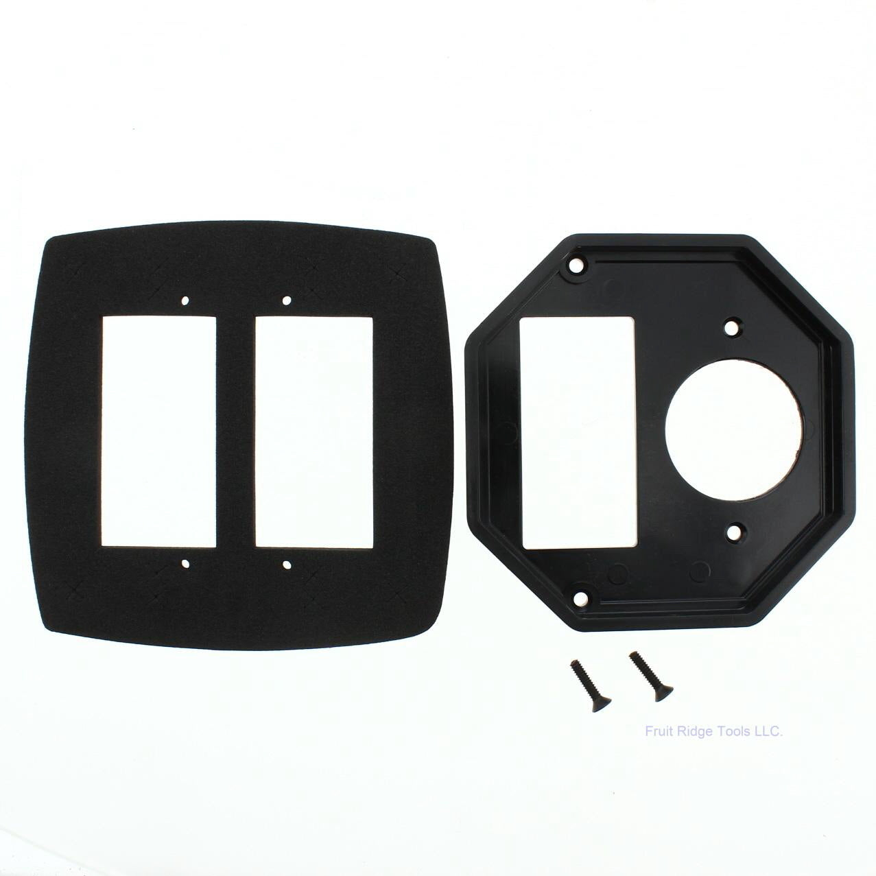 Intermatic 2-Gang Combination 1-5/8 Dia Round Gfci Receptacle Insert Plate WP211