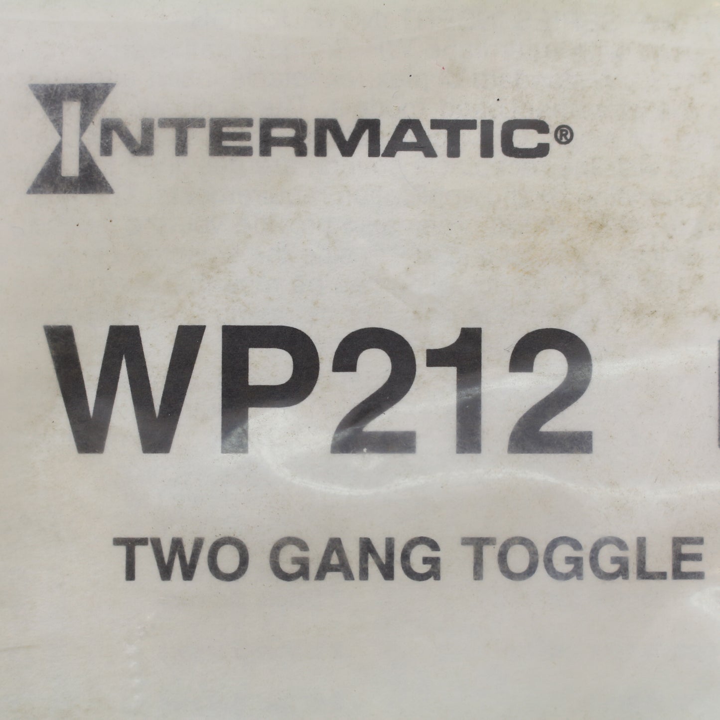 Intermatic 2-Gang Waterproof Dual Toggle Switch Plastic Insert Plate WP212