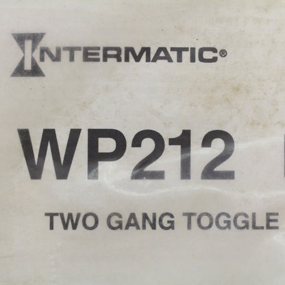 Intermatic 2-Gang Waterproof Dual Toggle Switch Plastic Insert Plate WP212
