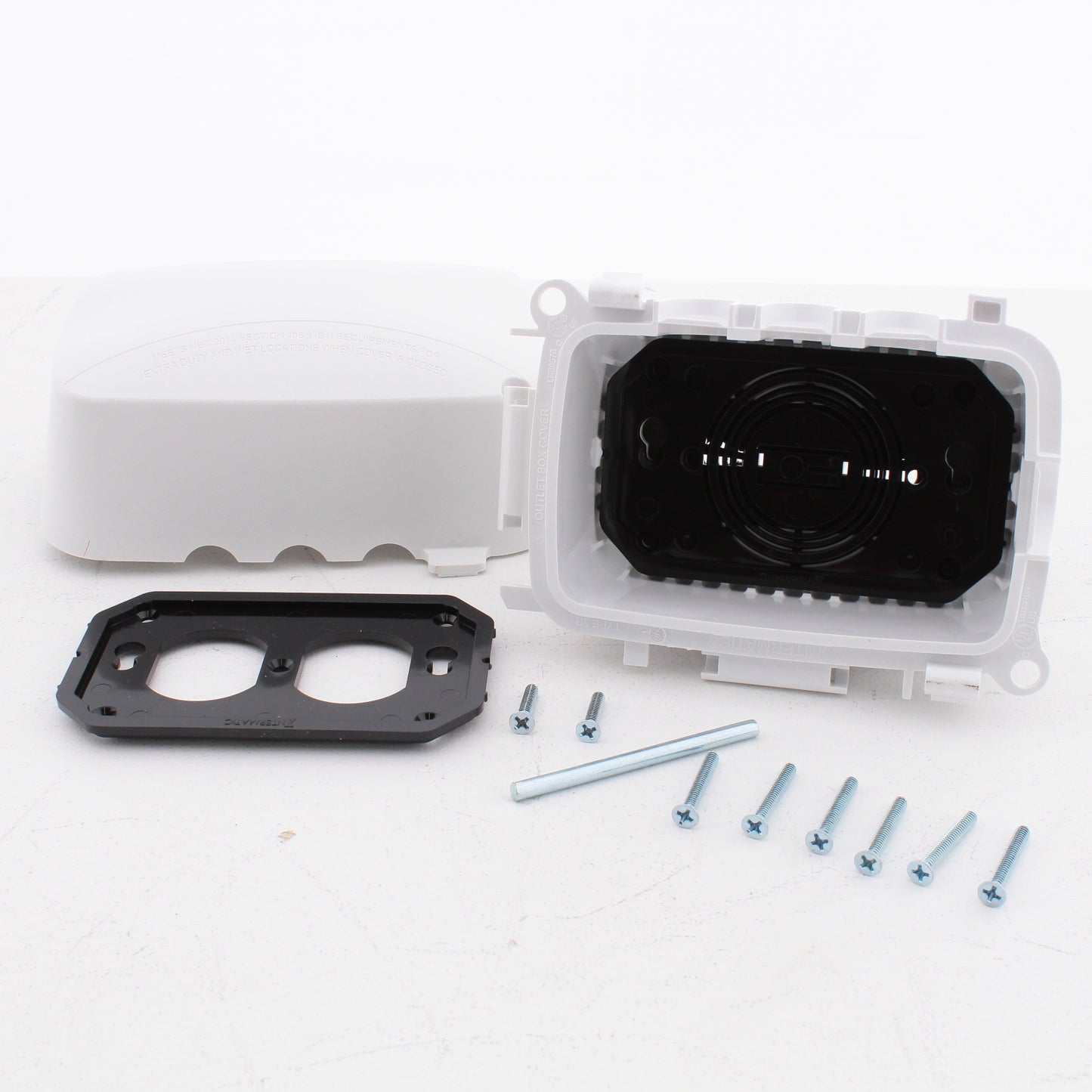 Intermatic WP5110W Extra Duty Plastic Weatherproof Cover 3.625" 1-Gang White