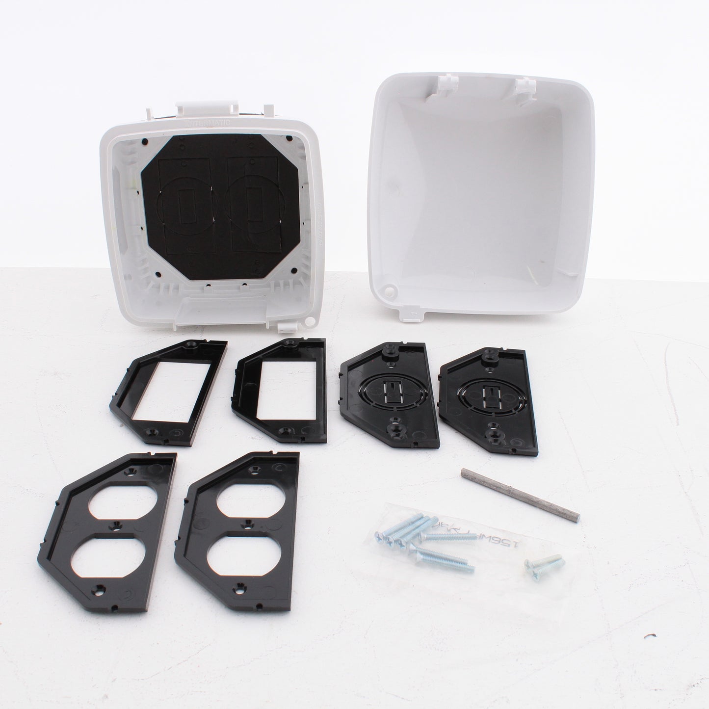 Intermatic WP5240W Extra-Duty Plastic Weatherproof Cover Double-G 3.625" White