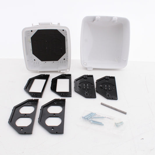 Intermatic WP5240W Extra-Duty Plastic Weatherproof Cover Double-G 3.625" White