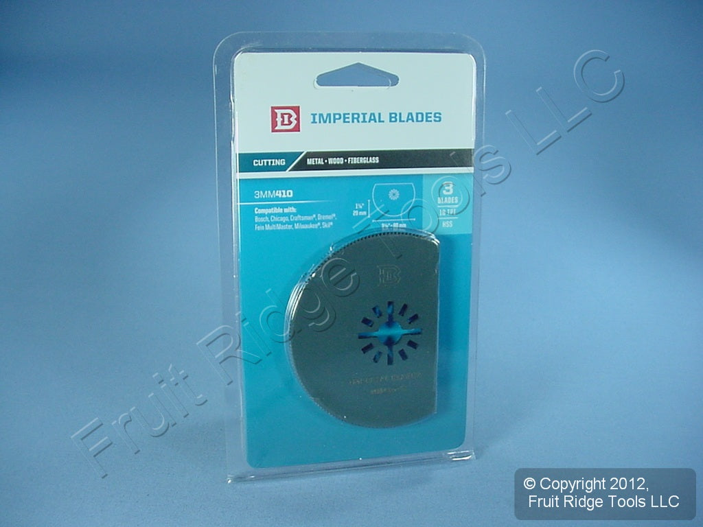3 Imperial Blades 3" Metal Wood Fiberglass Cutting Segmented HighSpeed Saw Blade