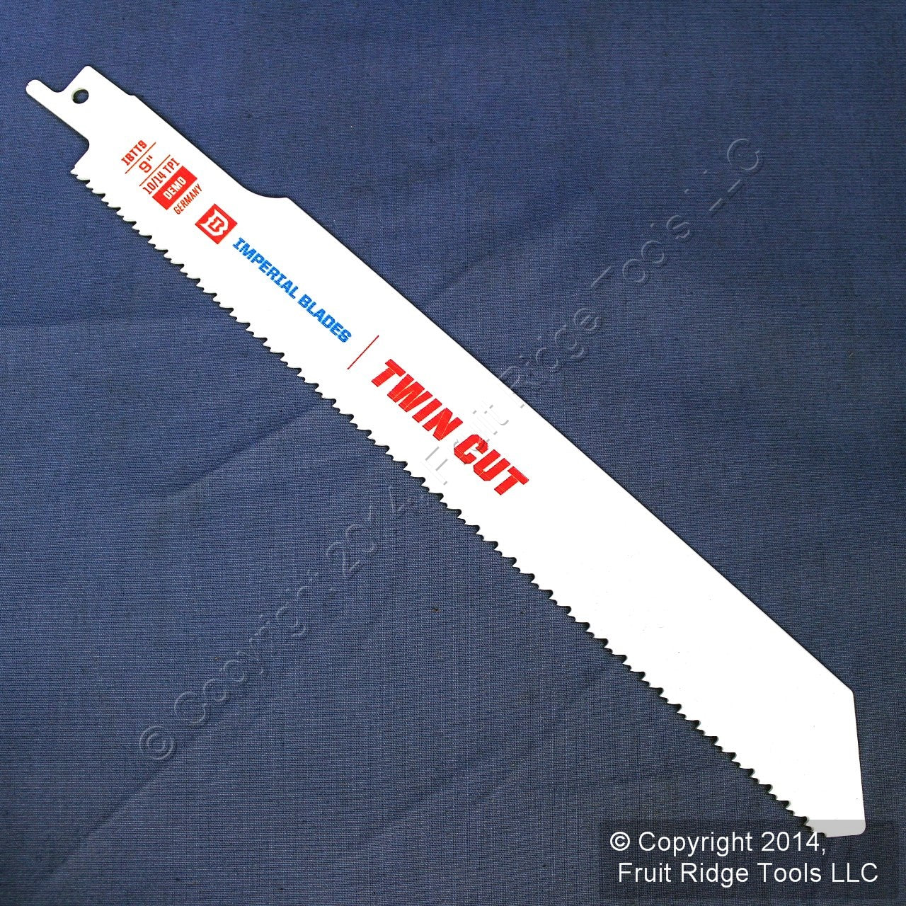 Imperial 9" Twin-Cut Bi-Metal Reciprocating 10/14 TPI Cutting Saw Blade IBTT9
