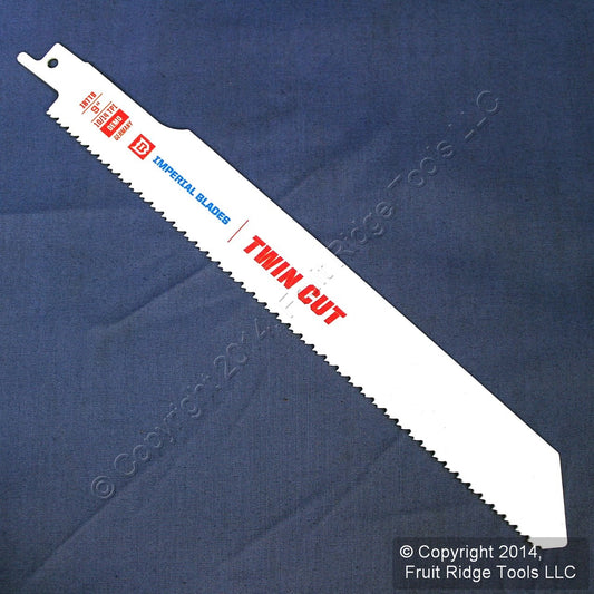 Imperial 9" Twin-Cut Bi-Metal Reciprocating 10/14 TPI Cutting Saw Blade IBTT9