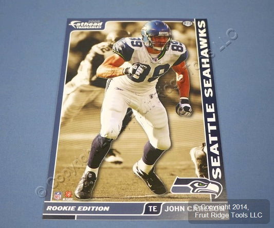 John Carlson Seattle Seahawks NFL 2008 Rookie Edition Player Wall Decal 5"x7"