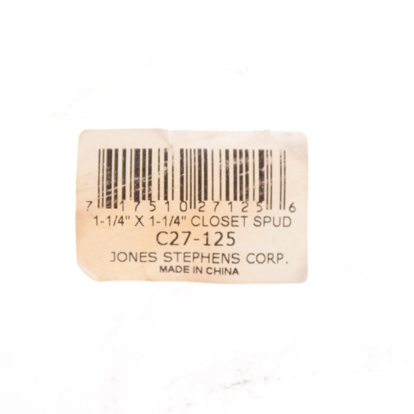 Jones Stephens C27-125 Brass 1-1/4 Inch Closet Spud
