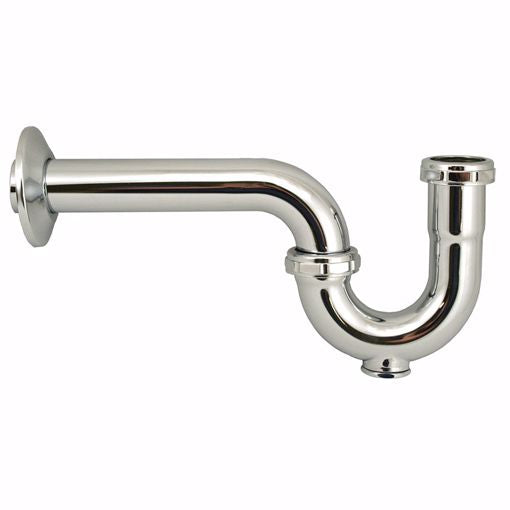 Jones Stephens P38012 1-1/2" Tubular P-Trap w/ Cleanout Slip-Joint Connection