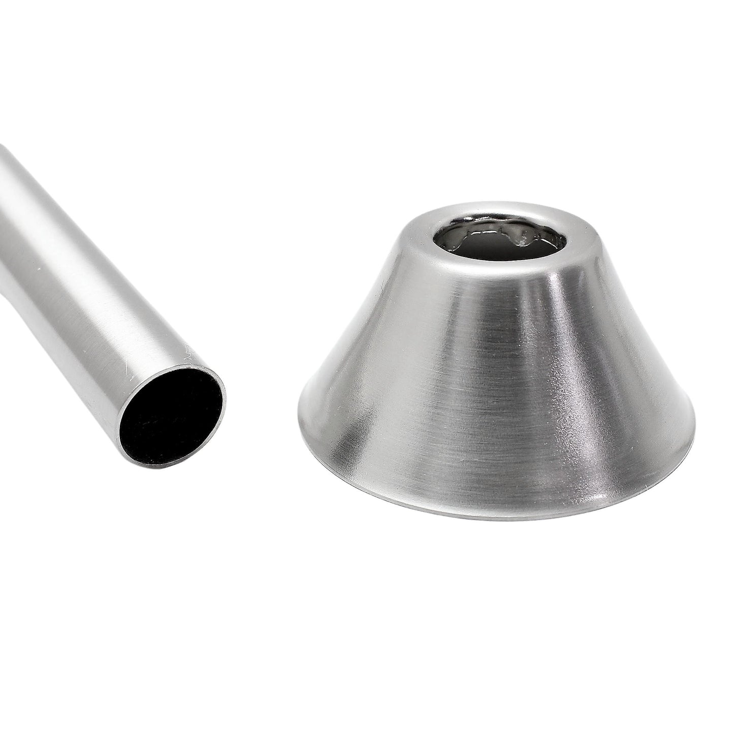 5" Extension 3/8" Comp x .5" SWT 1/4-Turn Angle Supply Stop Valve Brushed Nickel