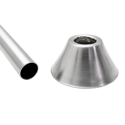 5" Extension 3/8" Comp x .5" SWT 1/4-Turn Angle Supply Stop Valve Brushed Nickel