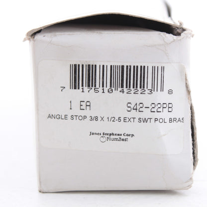 5" Extension 3/8" Comp x .5" SWT 1/4-Turn Angle Supply Stop Valve Rubbed Bronze