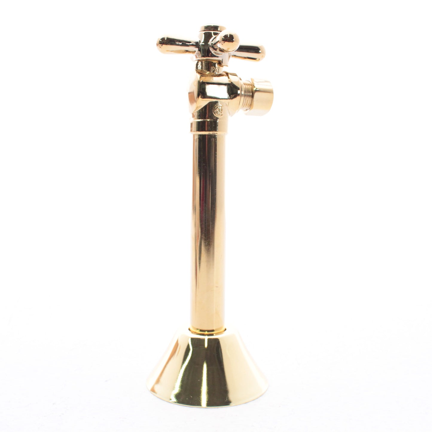 5" Extension 3/8" Comp x .5" SWT 1/4-Turn Angle Supply Stop Valve Rubbed Bronze