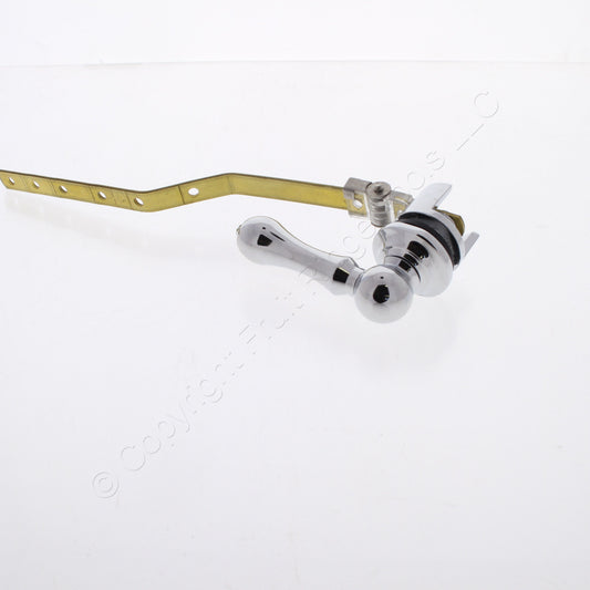 Jones Stephens Chrome Tank Trip Front or Side Lever with 8" Adj Brass Arm T0133