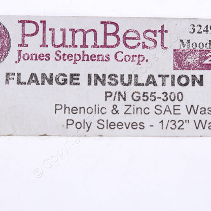 Jones Stephens PlumBest Flange Insulation 1/32" Washers G55-300