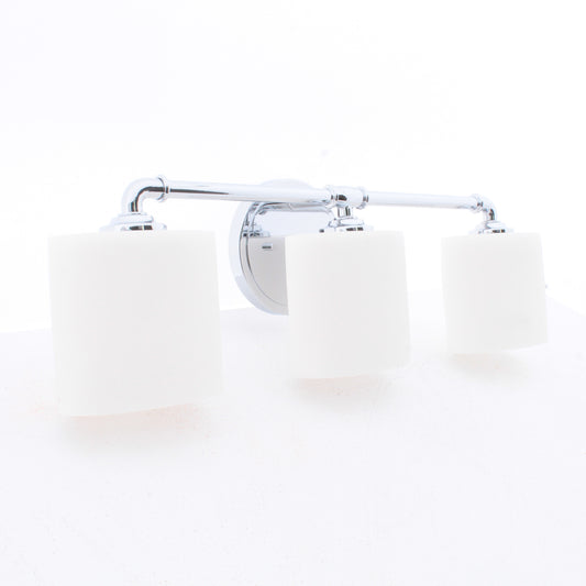 Justice Design 3-Light Polished Chrome Bath LED 26.25"W x 8"H CLD-8463-30-CROM