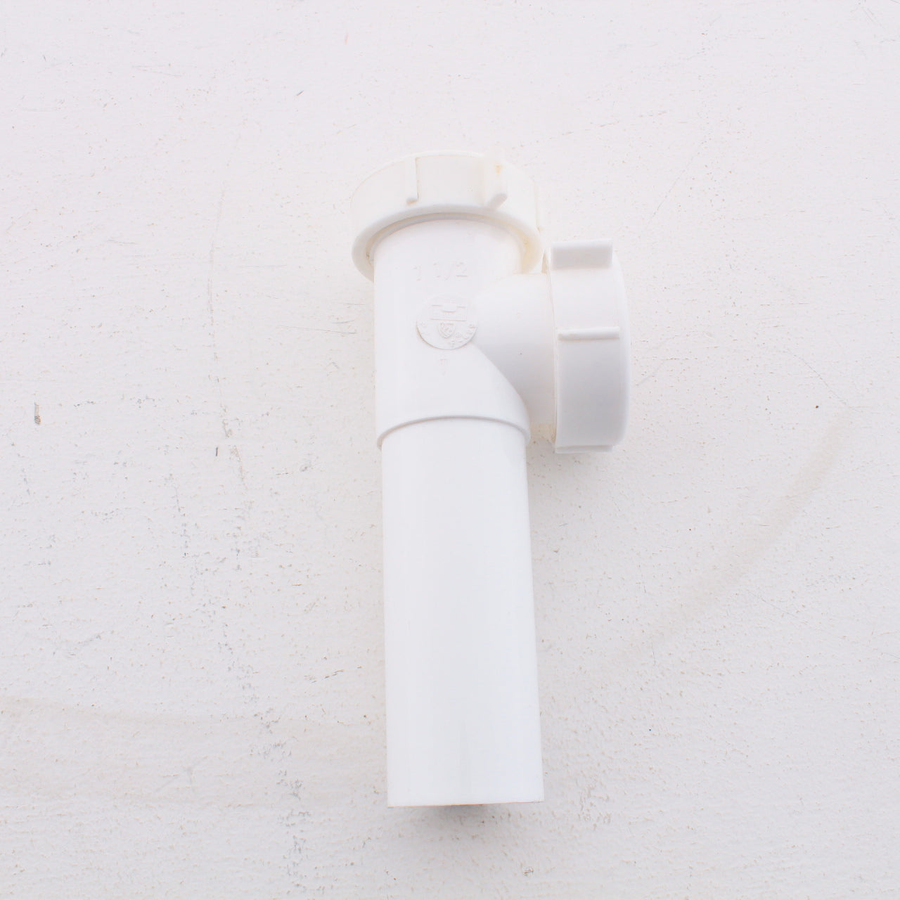 Keeney White 1-1/2" End Outlet & Baffle Tee Tailpiece Slip Joint w/ TPR Washer