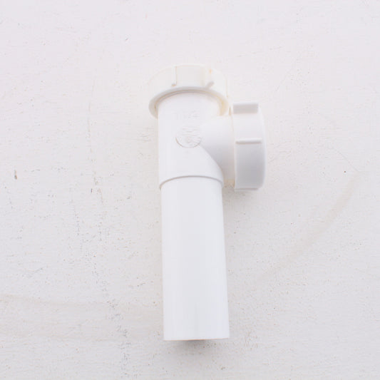 Keeney White 1-1/2" End Outlet & Baffle Tee Tailpiece Slip Joint w/ TPR Washer