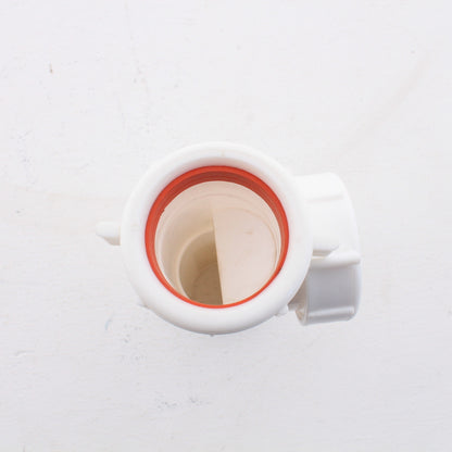 Keeney White 1-1/2" End Outlet & Baffle Tee Tailpiece Slip Joint w/ TPR Washer