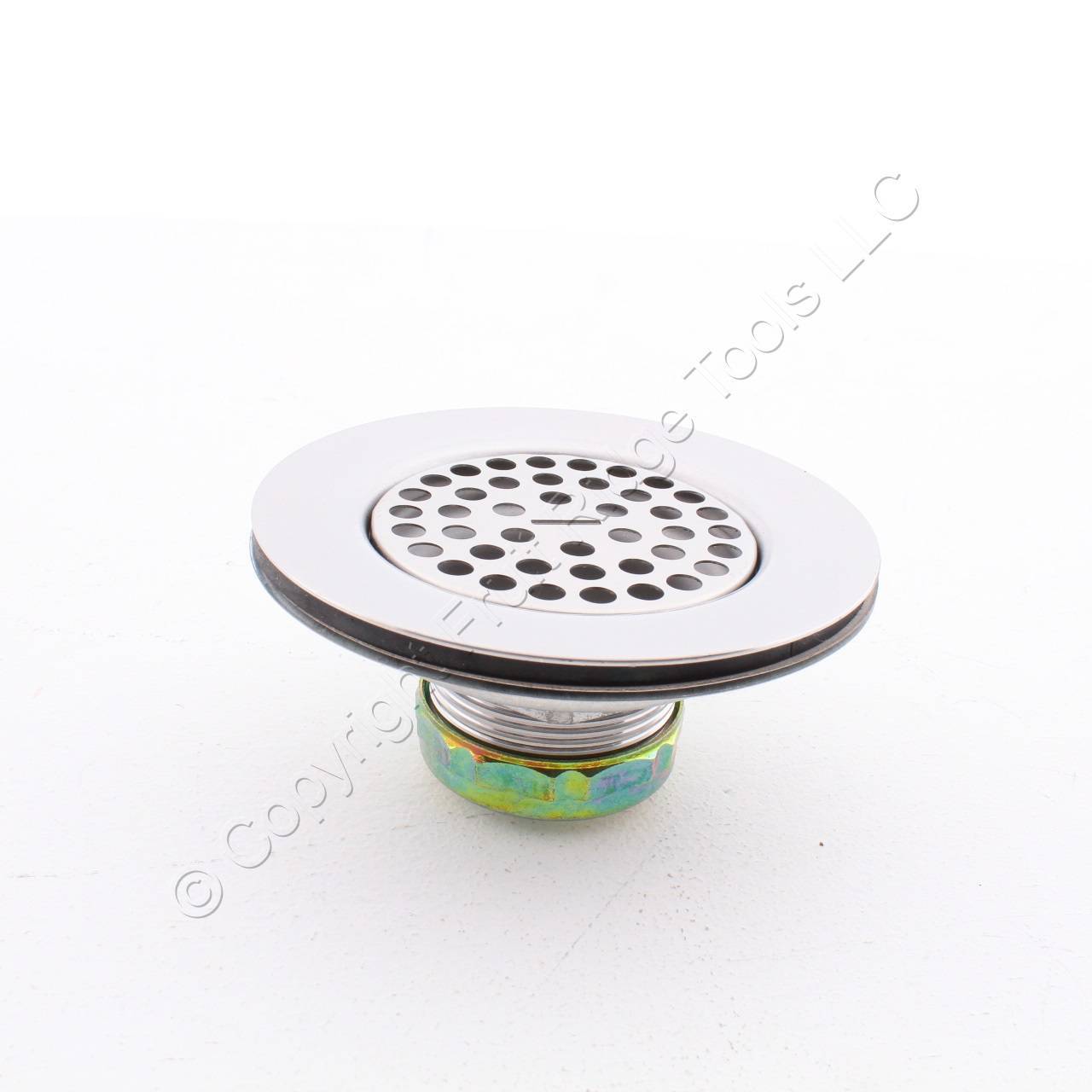 Keeney 1376PC Wide Flange Stainless Steel Strainer Flat Grid for 3.5"-4.5" Holes