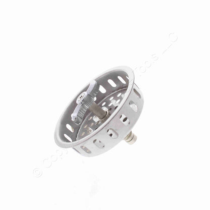Keeney Stainless Steel Twist Lock Basket Strainer w/ Fixed Post & Rolled Edge