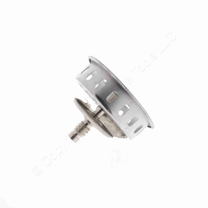 Keeney Stainless Steel Twist Lock Basket Strainer w/ Fixed Post & Rolled Edge