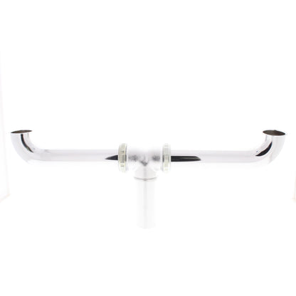 Keeney 1568ASN 16" Center Outlet Waste Drain 1-1/2" 20GA Polished Chrome Brass