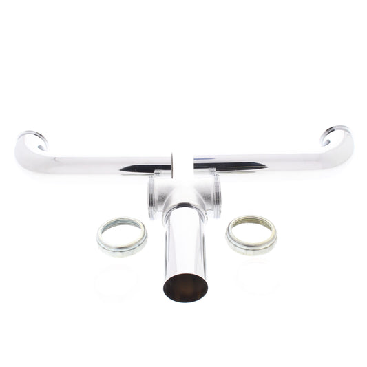 Keeney 1568ASN 16" Center Outlet Waste Drain 1-1/2" 20GA Polished Chrome Brass