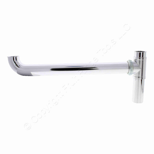 Keeney 1815ASN Chrome Satin Finish 16" End Outlet Waste 20ga Brass 1.5" Inlet