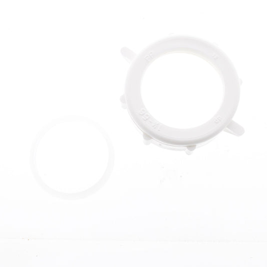 Keeney 1-1/4" Polywasher SJ Nut & Washer PVC White 26659